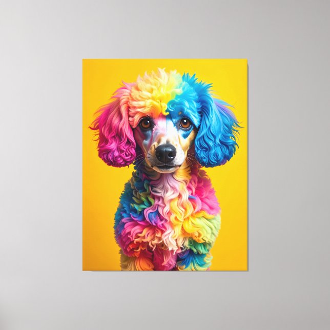 Bunter Hund Leinwanddruck (Vorderseite)