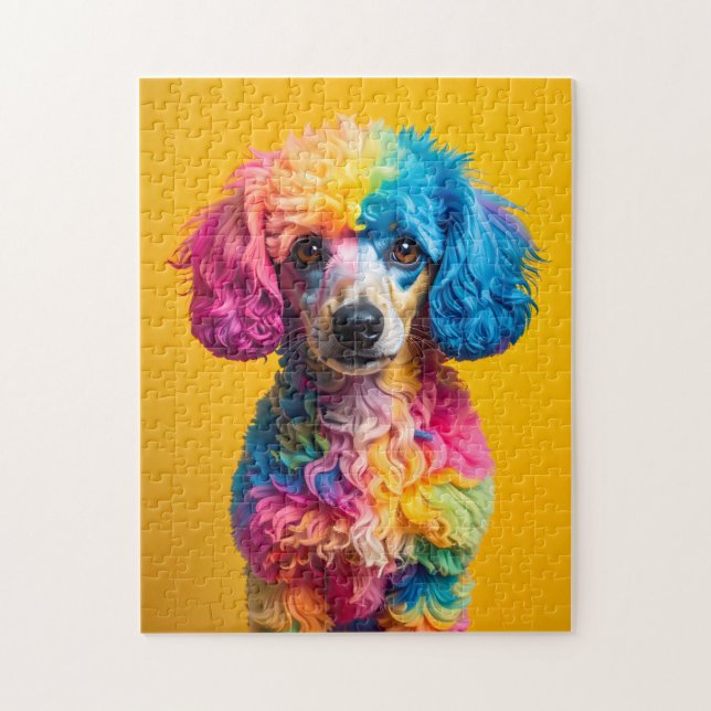 Bunter Hund Puzzle (Vertikal)