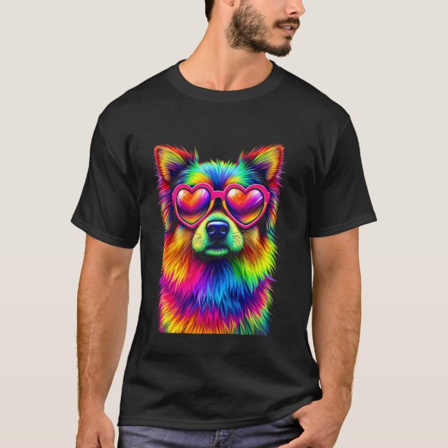 Bunter Hund T-Shirt (Vorderseite)