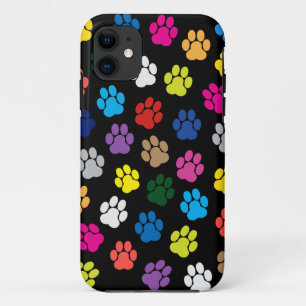 Bunter Hundetatzen iPhone 5 Kasten 11 Hülle