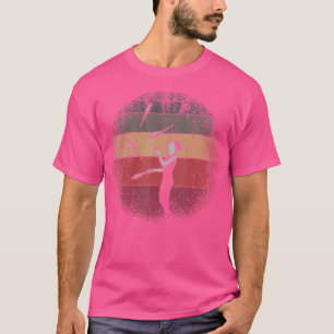 Bunter Jongleur Jonglierender Clown Retro-Zirkus J T-Shirt