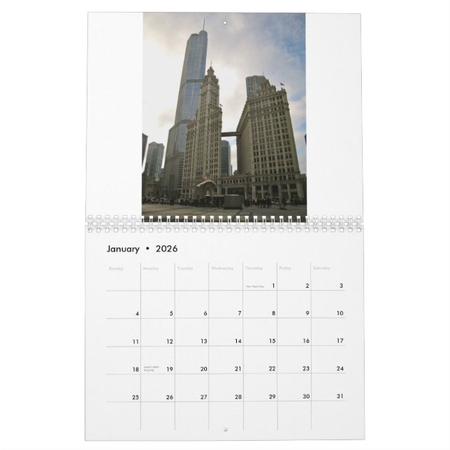 Bunter Kalender Chicagos 2013 (Jan 2026)