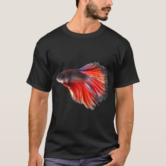 Bunter Kampffisch T-Shirt (Vorderseite)