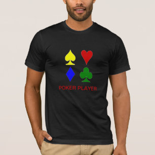 Bunter Karten-Anzugs-T - Shirt