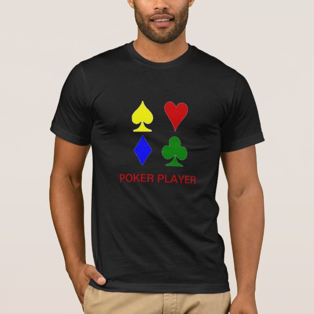 Bunter Karten-Anzugs-T - Shirt (Vorderseite)
