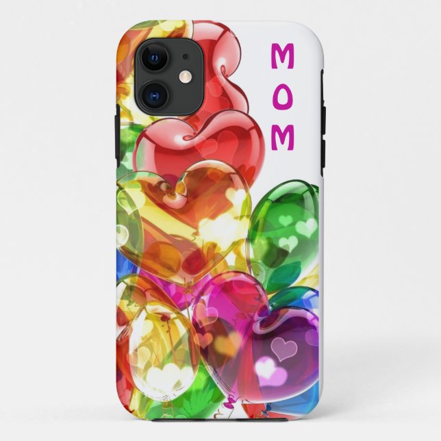 Bunter Kasten iPhone das Herz der Mama Case-Mate iPhone Hülle (Rückseite)
