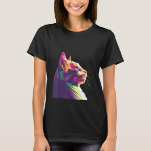 Bunter Kätzchen-Kostüm für Katze  Katzenpapa Katze T-Shirt
