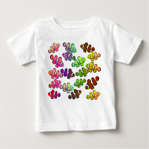 Bunter kleiner Clownfish Säuglings-T - Shirt