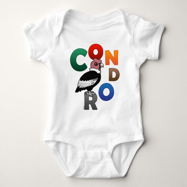 Bunter Kondor Baby Strampler (Vorderseite)
