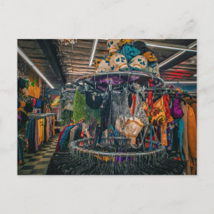 Bunter Kostümshop Postkarte