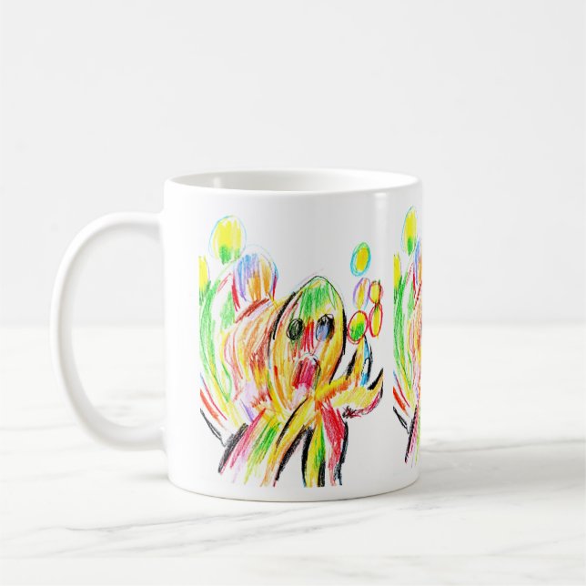 Bunter Krake  Kaffeetasse (Links)