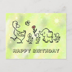 bunter Lauf  Postkarte