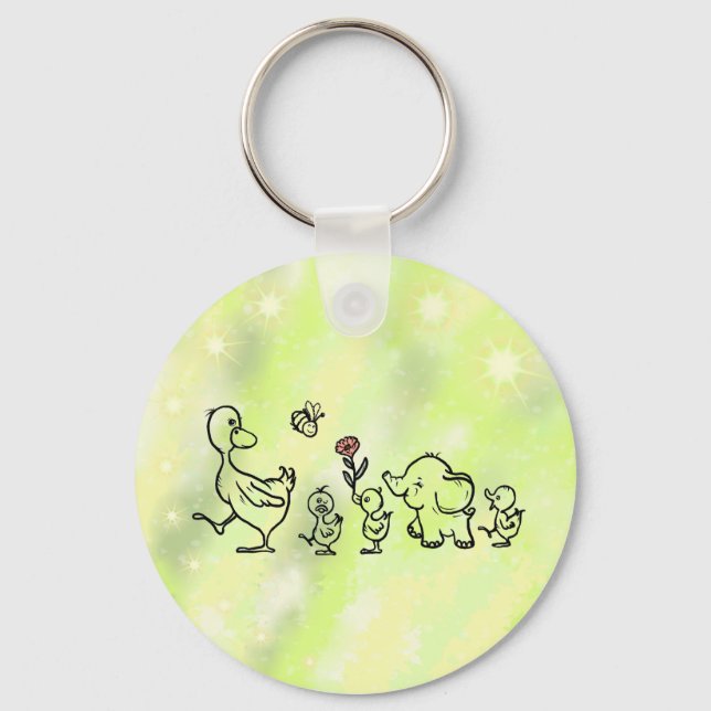 Bunter Lauf Schlüsselanhänger (Vorderseite)