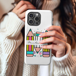 Bunter Lehrerpencil Cartoon  Case-Mate iPhone 14 Hülle