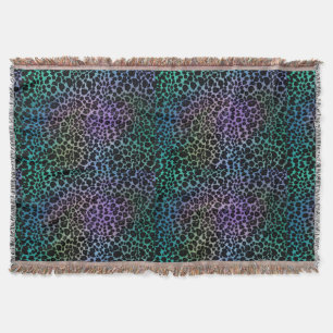 Bunter Leopard-Tierdruck-Wurfs-Decke Decke