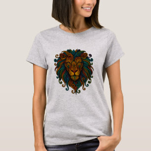 Bunter Löwe T-Shirt