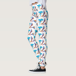 Bunter Macaw plappert Leggings nach