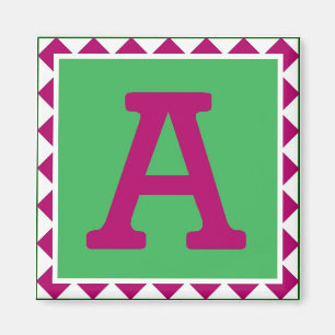 Bunter Magnet des Buchstabe-"A" -