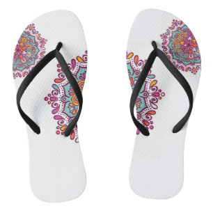 Bunter Mandala drehen Reinfälle um Flip Flops