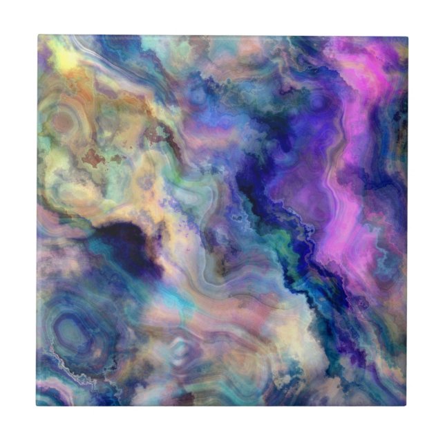 Bunter Marmor Fliese (Vorderseite)