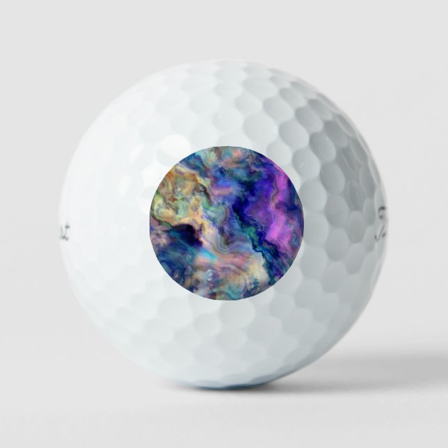 Bunter Marmor Golfball (Vorderseite)