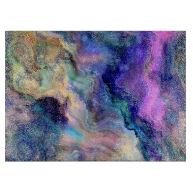 Bunter Marmor Schneidebrett (Vorderseite)