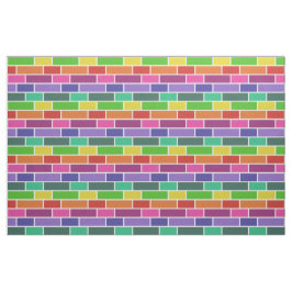 Bunter moderner Ziegelstein-geometrisches Muster Stoff