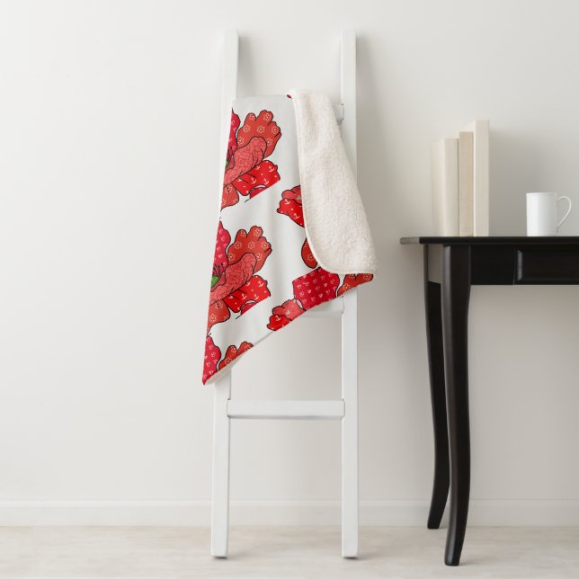 bunter Mohn Sherpadecke (Beispiel)