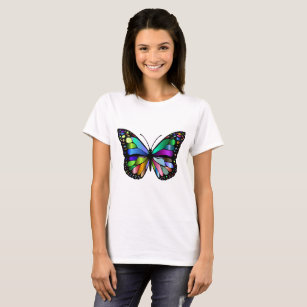 Bunter Monarch-Schmetterlings-T - Shirt