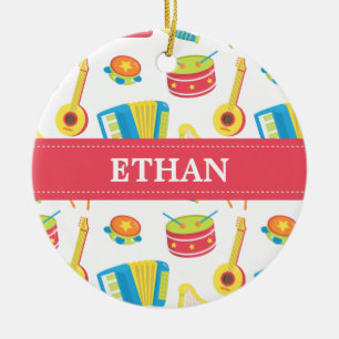 Bunter Musik-Instrument-Kinderraum-Dekor Keramik Ornament