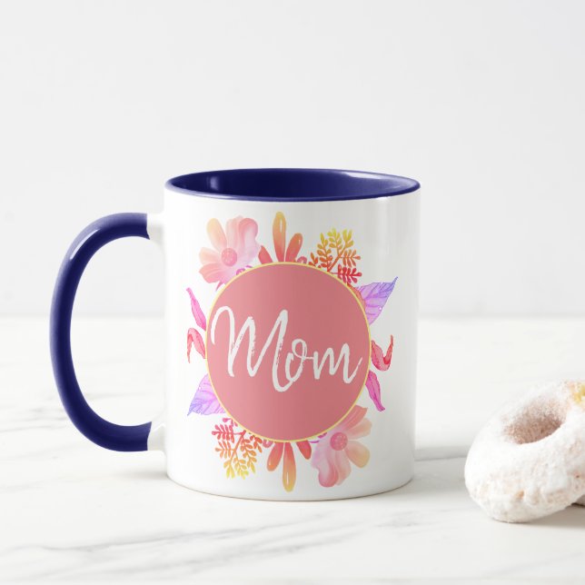 Bunter Muttertag der Foliage Tasse (Mit Donut)