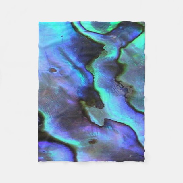 Bunter OhrschneckeSeashell, schöne Natur Fleecedecke (Vorderseite)