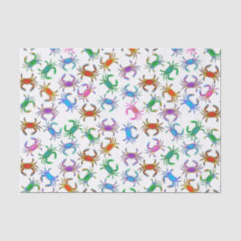 Bunter Ozean kratzt Seidenpapier