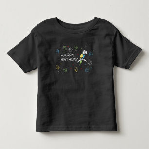Bunter Papagei Geburtstag süßes Baby Kleinkind T-shirt