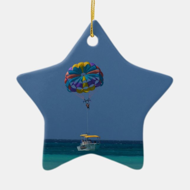 Bunter Parasailing Keramikornament (Vorne)