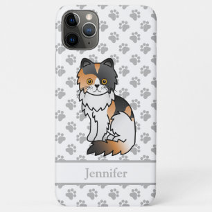 Bunter Perser Süße Cartoon-Katze & Name Case-Mate iPhone Hülle