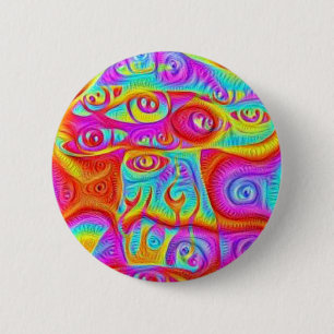 bunter Pilz Button