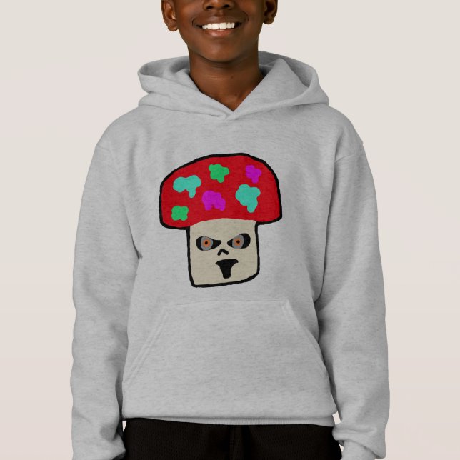 bunter Pilz Hoodie (Vorderseite)