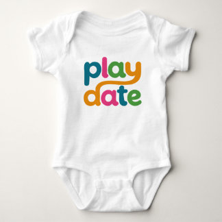 Bunter Play Date Logo Baby-Body Baby Strampler