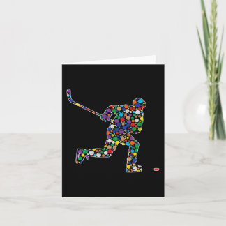 Bunter Polka Dot Hockey Internationaler Dotday Karte