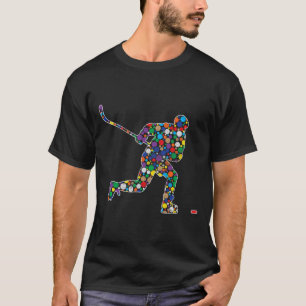 Bunter Polka Dot Hockey Internationaler Dotday T-Shirt