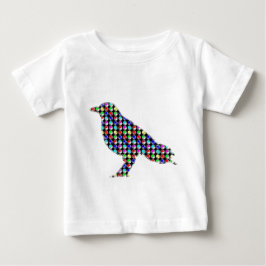 Bunter PUNKT-KRÄHE Vogel scherzt NavinJOSHI NVN54 Baby T-shirt