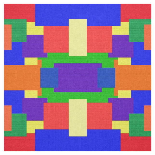 Bunter Regenbogen-abstraktes Muster-Gewebe Stoff (Muster)