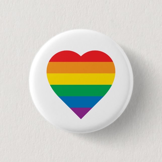 Bunter Regenbogen-Entwurf des Stolz-| Button (Vorderseite)