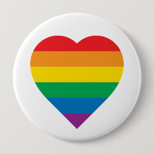 Bunter Regenbogen-Entwurf des Stolz- Button