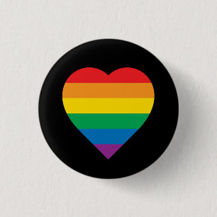 Bunter Regenbogen-Entwurf des Stolz-  Button