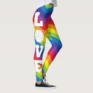 Bunter Regenbogen farbige Leggings