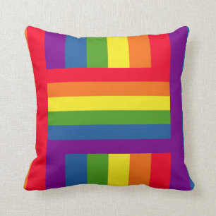 Bunter Regenbogen-Flaggen-Gay Pride Kissen