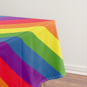 Bunter Regenbogen-Flaggen-Gay Pride Tischdecke