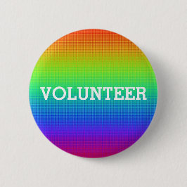 Bunter Regenbogen-Freiwillig-Knopf Button